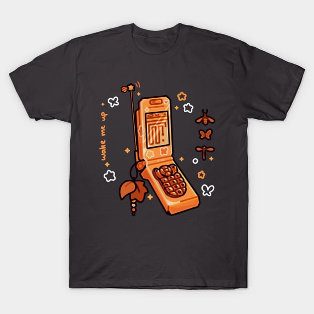 Flip Phone T-Shirt by Lemonscribs